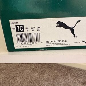 Puma RS-X3 Puzzle Jr Sneakers - Yellow and Black